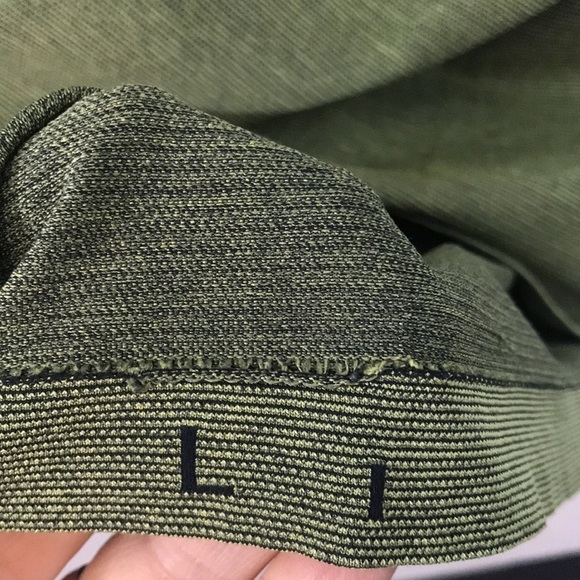 Lululemon Athletica Static Stripe Green Short Sleeve T-Shirt size L - Picture 5 of 9